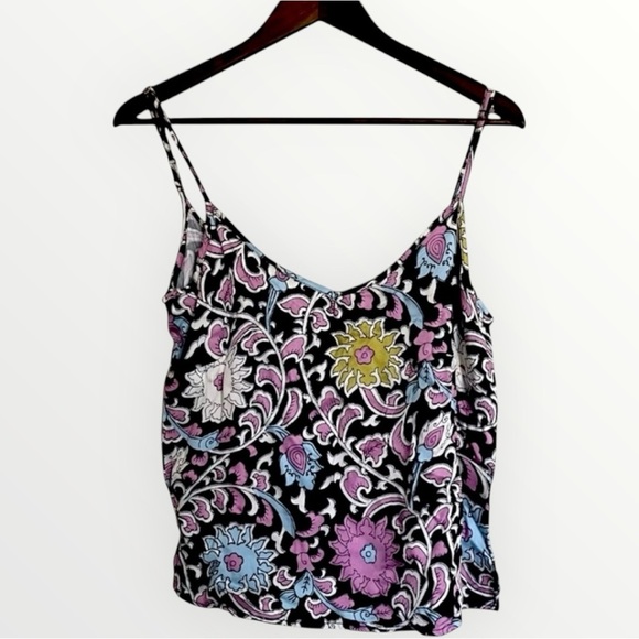Cynthia Rowley Women's Size XS Boho Top Tank Floral Festival Adjustable Straps - Picture 1 of 4